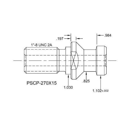 Tj Davies Co Coolant Through Retention Knob PSCP-270X15